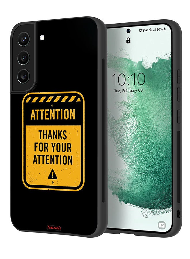 Tolwak Samsung Galaxy S22 Plus 5G Protective Case Cover Thanks For Attention - Image 1