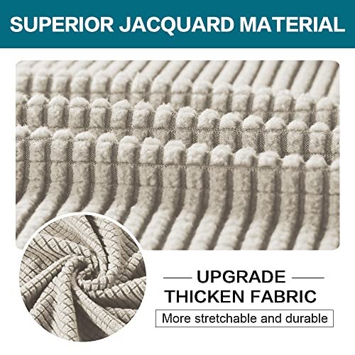 Turquoize 4 Piece Sofa Covers for 3 Cushion Couch Sofa Slipcover Soft Couch Cover for Dogs-Washable Sofa Furniture Covers with 3 Individual Cushion Covers (3 Cushion Sofa, Island Fossi) - Image 3