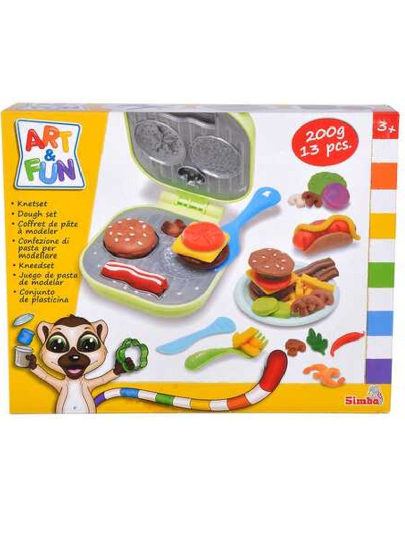 سيمبا لعبة مجموعة العجين الفنية والمرحة للبرجر