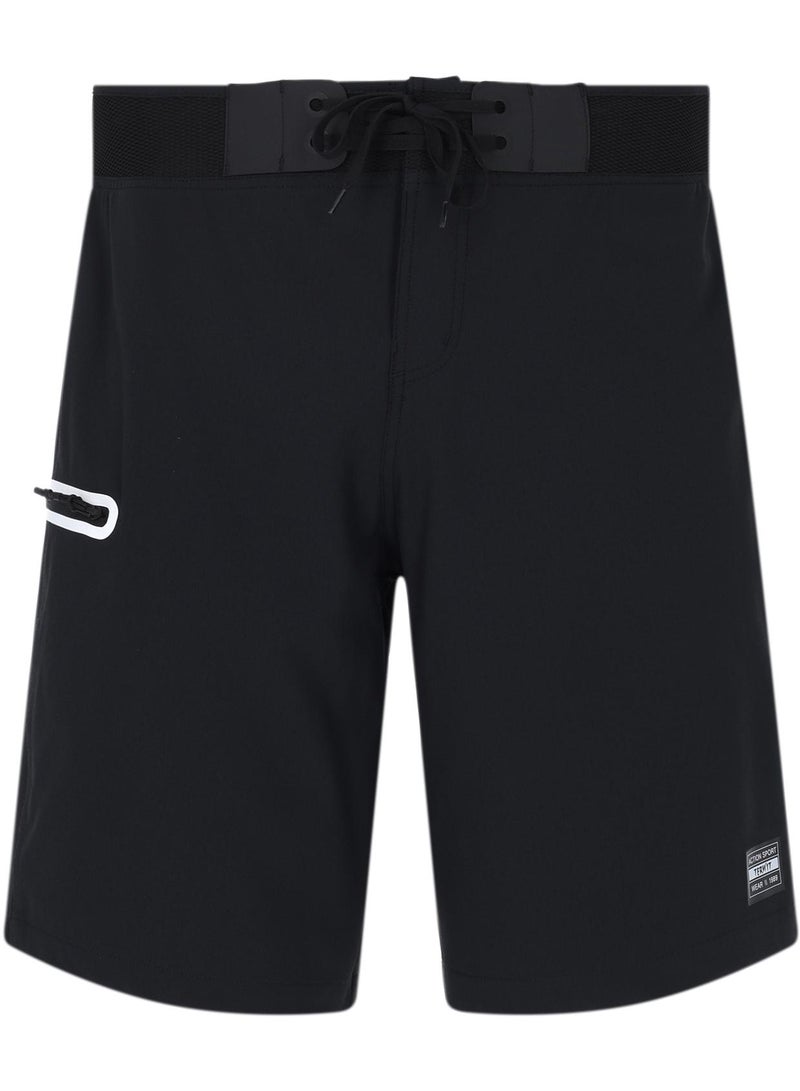 Termit Termit Men's Beach Shorts Black – Waterfly Technology, Quick-Drying, Adjustable Waistband, Zippered Pocket, Ideal for Water Sports & Beach 