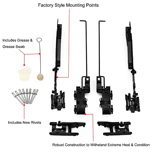MOCW Sunroof Repair Kit Sunroof Track Assembly Fit for Ford F150 F250 F350 F450 Expedition Lincoln Navigator Mark LT Sunroof Track Repair Kit - Image 2