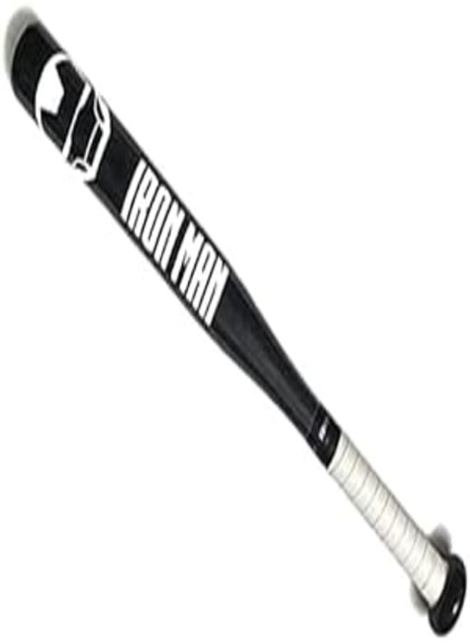OR Baseball bats - Iron Man - of beech wood - black - 80 cm by 6 cm 