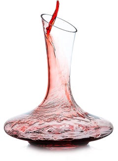Excefore Wine Decanter, Hand Blown Lead Free Crystal Wine Carafe, Large 1800 ml Capacity, Red Wine Aerator and Breather, Glass Wine Pitcher Set  - Image 1