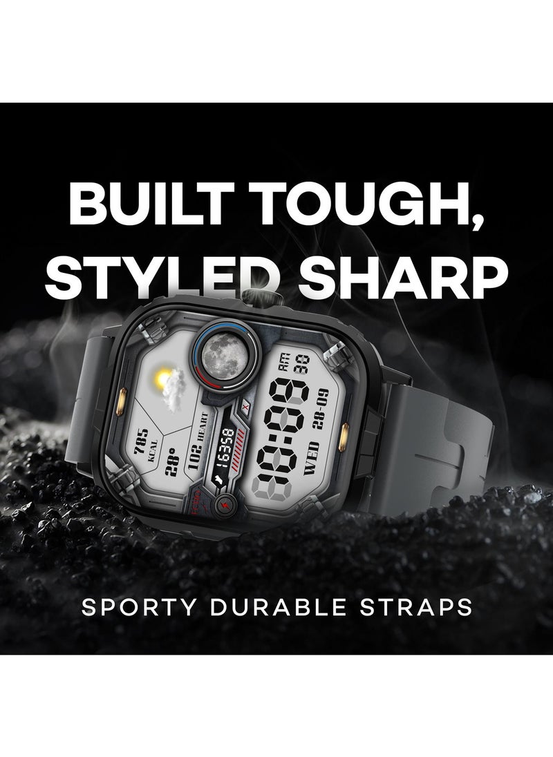 Pebble - Pebble Nomad Pro 1.99” True HD Display, BT Calling, Health Suite, DIY Watch Faces, Rotating Crown, Multiple Sports Modes, Rugged Built, Alarm & Notification Smartwatch - Image 1