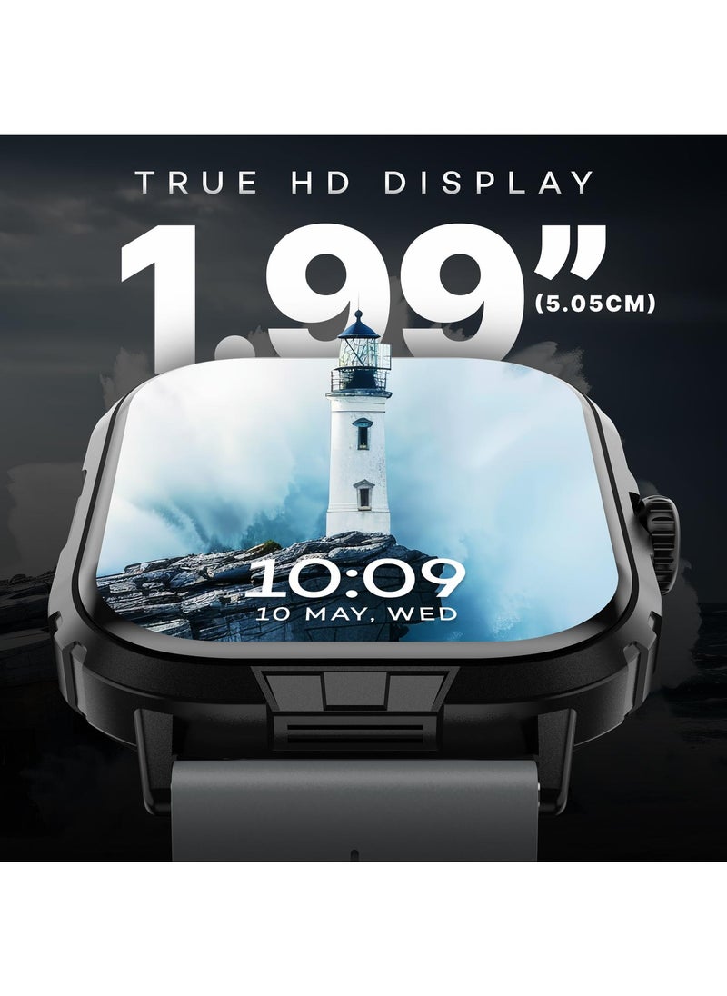 Pebble - Pebble Nomad Pro 1.99” True HD Display, BT Calling, Health Suite, DIY Watch Faces, Rotating Crown, Multiple Sports Modes, Rugged Built, Alarm & Notification Smartwatch - Image 1