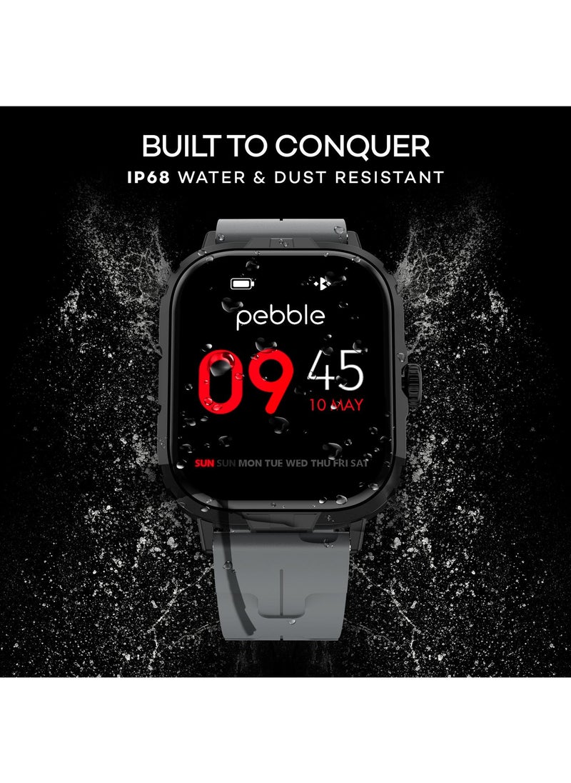 Pebble - Pebble Nomad Pro 1.99” True HD Display, BT Calling, Health Suite, DIY Watch Faces, Rotating Crown, Multiple Sports Modes, Rugged Built, Alarm & Notification Smartwatch - Image 1