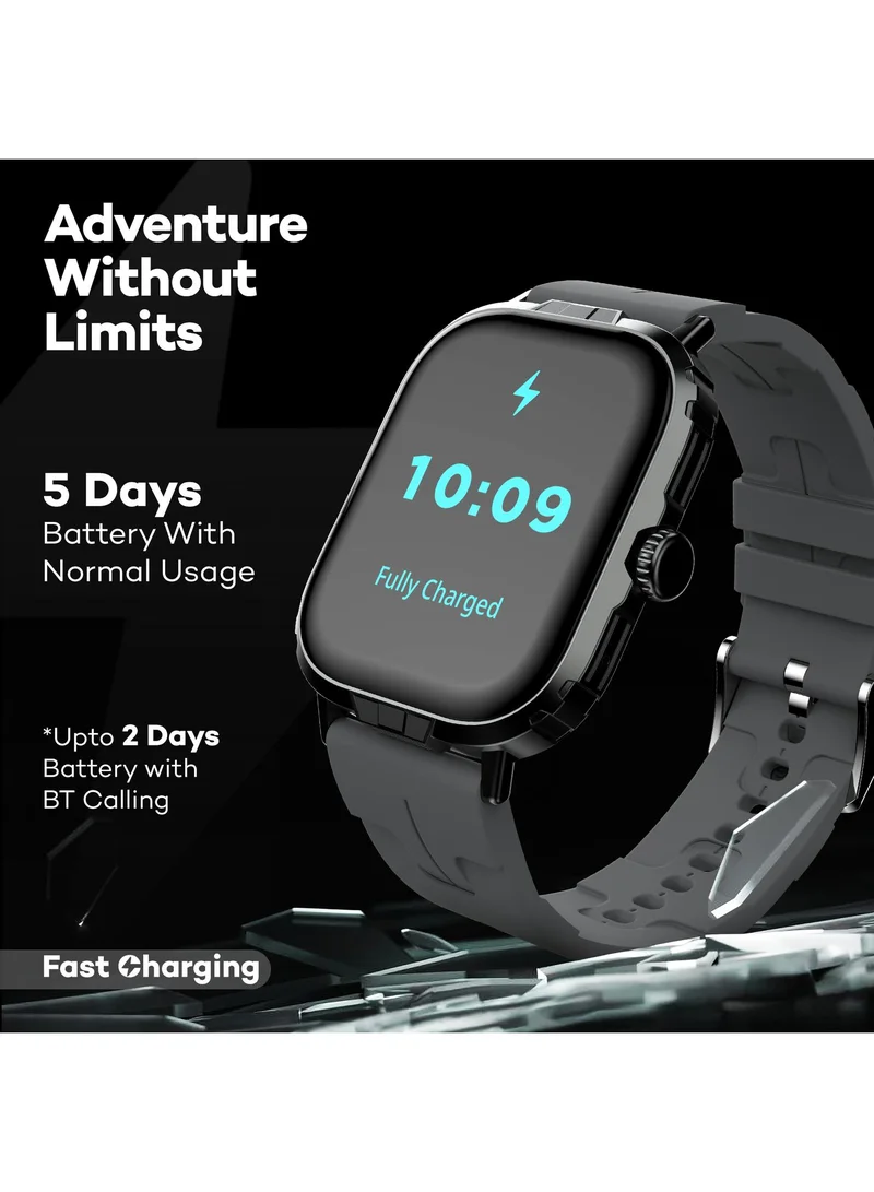 Pebble Pebble Nomad Pro 1.99” True HD Display, BT Calling, Health Suite, DIY Watch Faces, Rotating Crown, Multiple Sports Modes, Rugged Built, Alarm & Notification Smartwatch