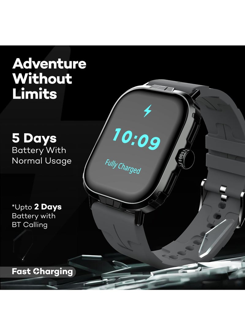 Pebble - Pebble Nomad Pro 1.99” True HD Display, BT Calling, Health Suite, DIY Watch Faces, Rotating Crown, Multiple Sports Modes, Rugged Built, Alarm & Notification Smartwatch - Image 1