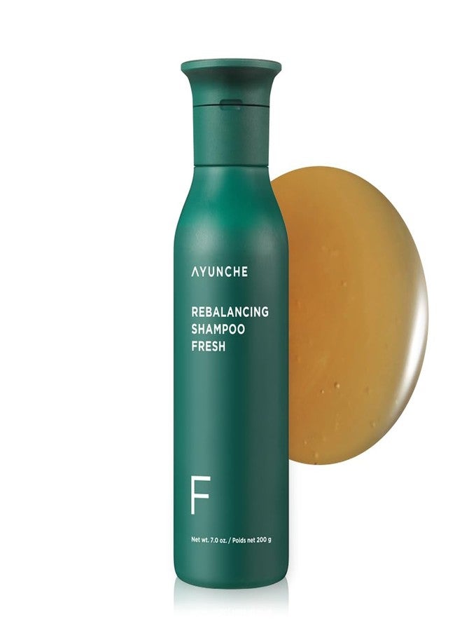 AYUNCHE Rebalancing Shampoo Fresh 7.1oz [For Oily Scalp] | Cleanse Excess Sebum & Oiliness | Strengthen and Protect Hair Roots | Anti-Hair Loss and Anti-Thinning Shampoo | Korean Salon Brand - Image 1