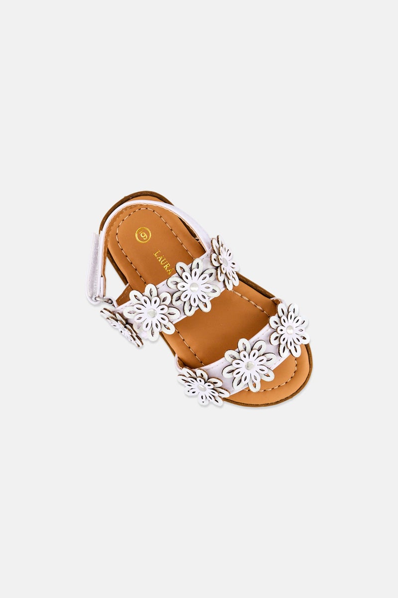 LAURA ASHLEY Toddlers Girl Velcro Closure Sandals, Multicolor - Image 3