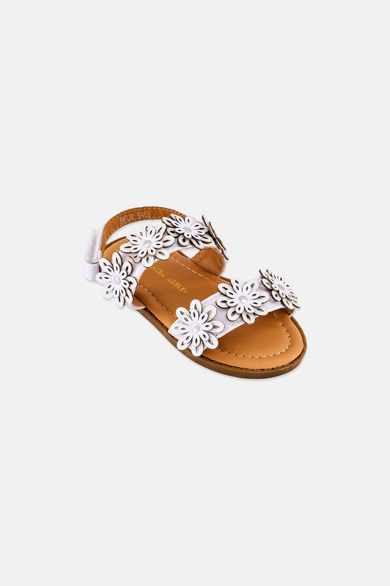 LAURA ASHLEY Toddlers Girl Velcro Closure Sandals, Multicolor - Image 1