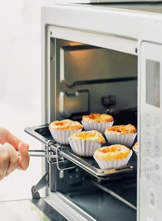 BAKERS PARDISE قالب جيلي من الألومنيوم من بيكرز بارديس لخبز الكب كيك والبراونيز | قالب تارت غير لاصق لصنع المافن والفطائر | صينية جيلي فضية مقاومة للتشوه للفرن - مجموعة من 12 قطعة (6 سم × 6 سم × 2.5 سم ارتفاع) - Image 4