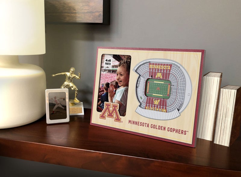 YouTheFan NCAA Minnesota Golden Gophers 3D StadiumView Picture Frame - Picture Frame - Image 2
