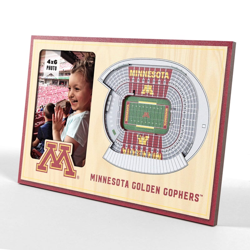 YouTheFan NCAA Minnesota Golden Gophers 3D StadiumView Picture Frame - Picture Frame - Image 1