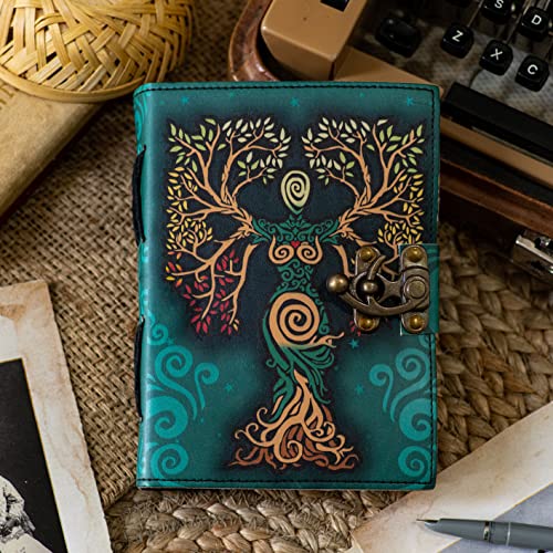 CRAFT JUNKY Vintage Leather Journal Diary for Women and Men Travel Diary Notebook for Writing Deckle Edge Paper, 200 Pages - Image 2