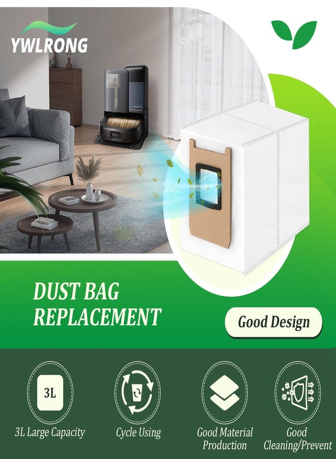 8 قطع من أكياس الغبار البديلة لـ Eufy E25 Omni/E28 Omni متوافقة مع أكياس مكنسة الروبوت E25 Omni/E28 Omni (سعة كبيرة 3 لتر) - Image 3