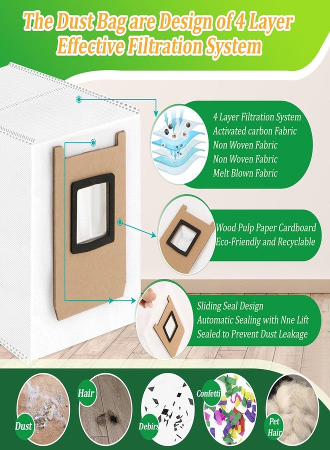 8 قطع من أكياس الغبار البديلة لـ Eufy E25 Omni/E28 Omni متوافقة مع أكياس مكنسة الروبوت E25 Omni/E28 Omni (سعة كبيرة 3 لتر) - Image 2