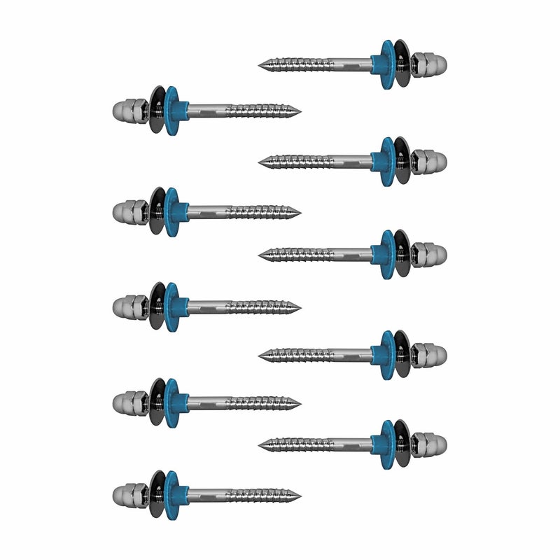 Sanjay Chilly Rack Bolt Screw Type for Wash Basin Stainless Steel Silver Bolt Screw Set Strong Reliable Fixing Rack Bolt Full Pair Accessories For Bathroom Kitchen Toilet Pack of 10 - Image 1