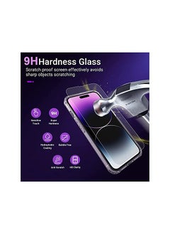 SH PROTECT TOUCH 5 In 1 For Iphone 14 Pro Max 1*Case With 2*Screen Protector Plus 2*Lens Protector Not Yellowing Military Grade Drop Protection Crystal Clear Shockproof Case For 6.7 Inch Iphone 14 Pro Max 6.7 Inch  - Image 5
