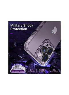 SH PROTECT TOUCH 5 In 1 For Iphone 14 Pro Max 1*Case With 2*Screen Protector Plus 2*Lens Protector Not Yellowing Military Grade Drop Protection Crystal Clear Shockproof Case For 6.7 Inch Iphone 14 Pro Max 6.7 Inch  - Image 3