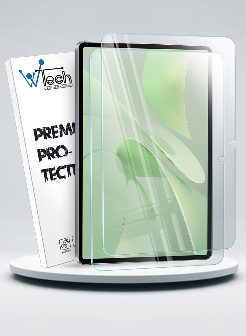 Wtech Huawei MatePad 12 X 2025 (12.0 inch) WTech Premium Series Curved Edges Full Cover Tempered Glass Tablet Screen Protector 2 Pack (TSGPCN) - Clear - Image 1