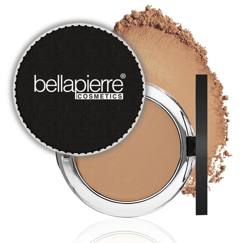 Bellapierre Compact Mineral Foundation SPF 15 â€“ Pressed Powder Foundation, Concealer, Finishing & Setting Powder, On-the-Go Compact, Lightweight, Talc-Free, Non-Toxic â€“ 0.35 oz - Nutmeg - Image 1