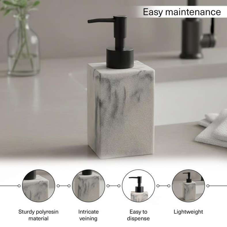 Pan Home Mist Soap Dispenser 7x7x16cm-Beige - 211AIC9903872 - Image 5