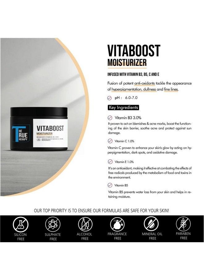 THE TRUE THERAPY Vitaboost Moisturizer With Vitamin B C And E For Daily Infusion For Skin Nourishments For Men And Women 50 Gm  - Image 3