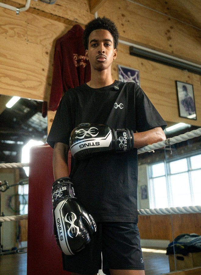 STING Boxing - Armalite Boxing Gloves | for Competition & Training (10OZ, Black/Silver) - Image 5