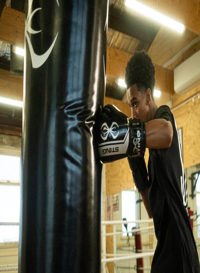 STING Boxing - Armalite Boxing Gloves | for Competition & Training (10OZ, Black/Silver) - Image 4
