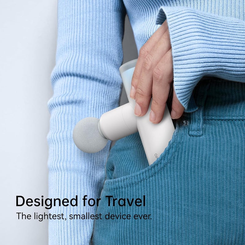 opove M3 Mini Massage Gun for Back Pain Relief with Facial Mode 7mm Amplitude 4 Vibration Levels Ultralight Portable and Rechargeable Fascia Gun Active Recovery Women Presents - Image 4