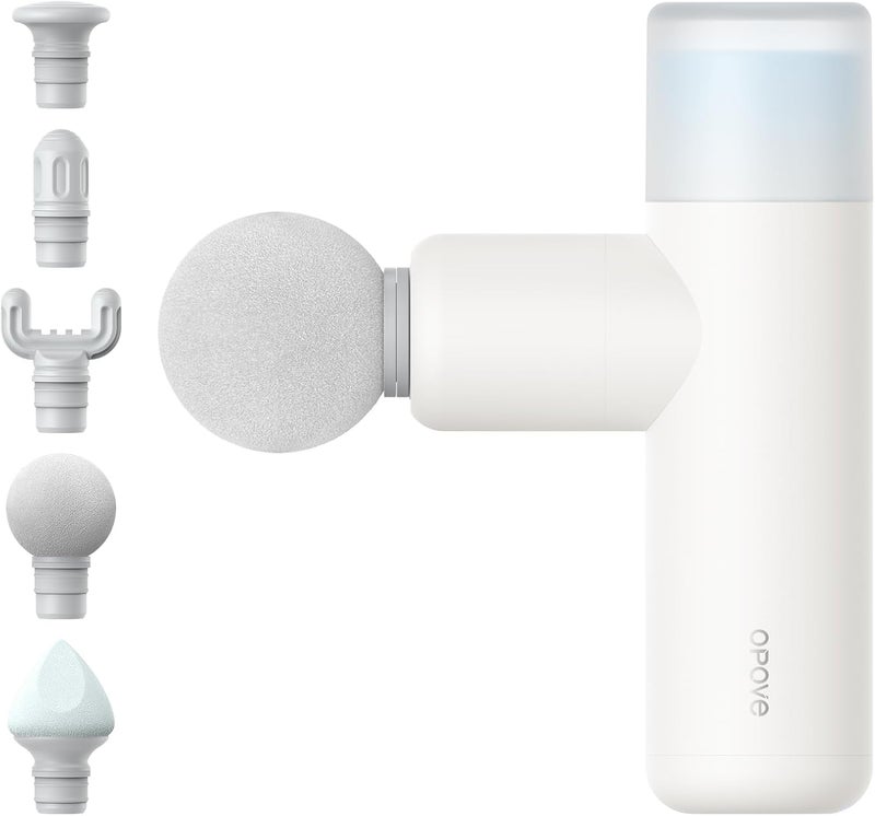 opove M3 Mini Massage Gun for Back Pain Relief with Facial Mode 7mm Amplitude 4 Vibration Levels Ultralight Portable and Rechargeable Fascia Gun Active Recovery Women Presents - Image 1