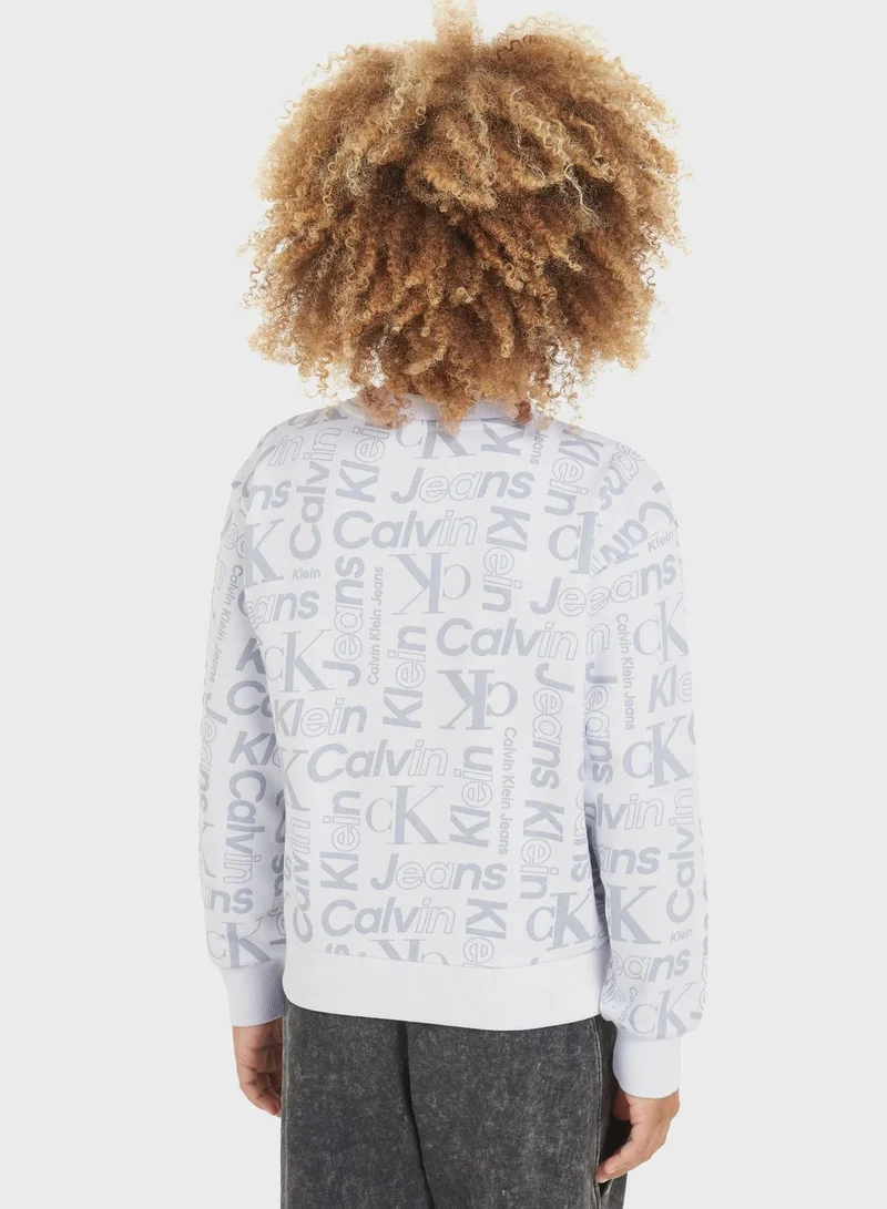 Calvin Klein Jeans Kids All Over Print Sweatshirt