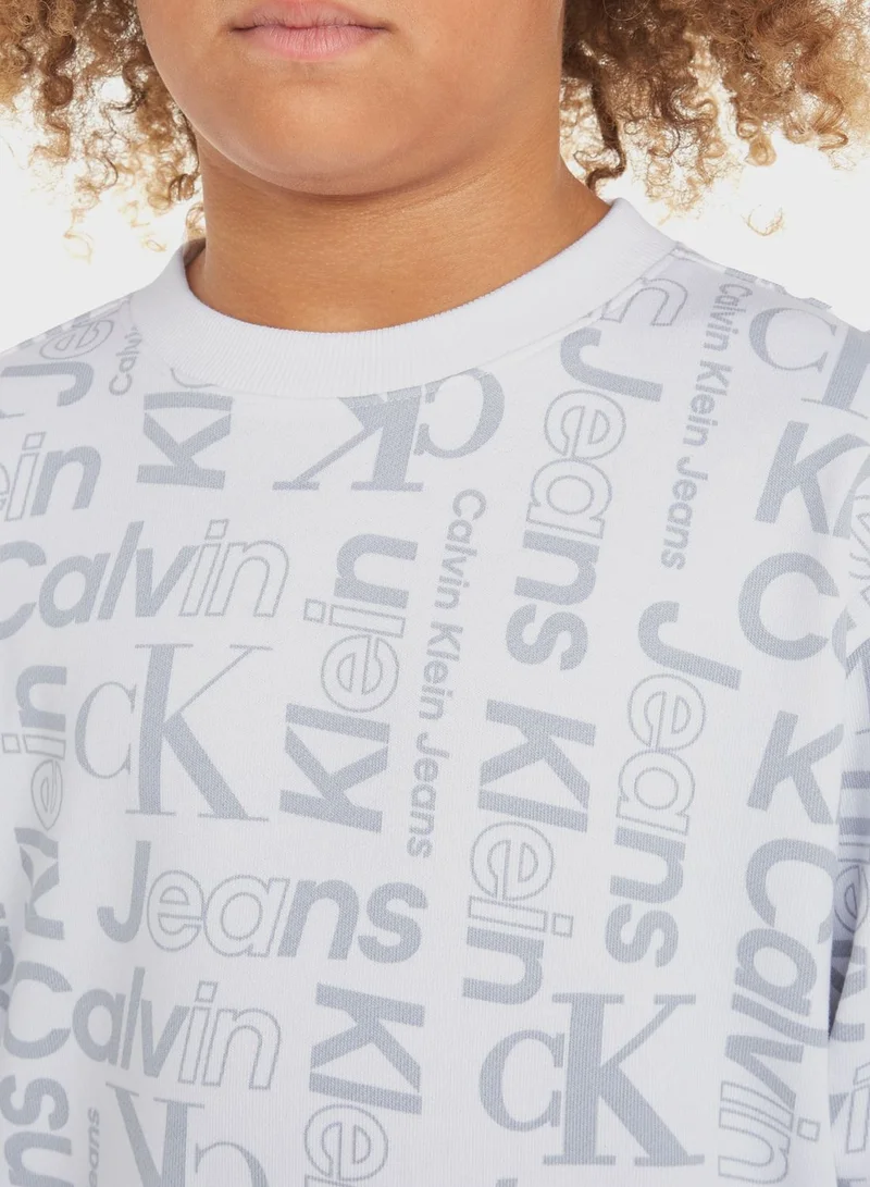 Calvin Klein Jeans Kids All Over Print Sweatshirt