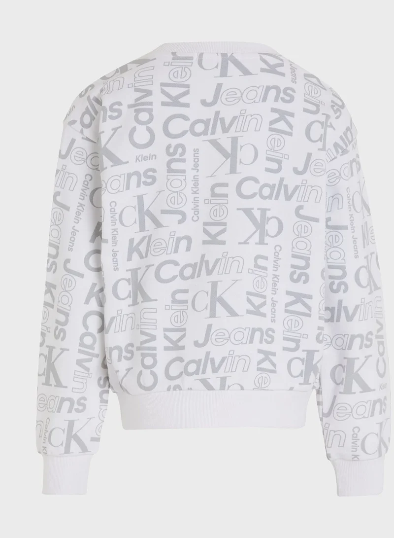 Calvin Klein Jeans Kids All Over Print Sweatshirt