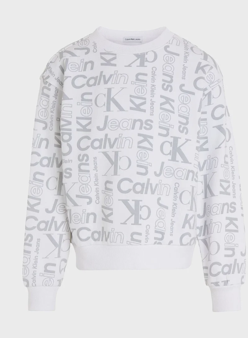 Calvin Klein Jeans Kids All Over Print Sweatshirt