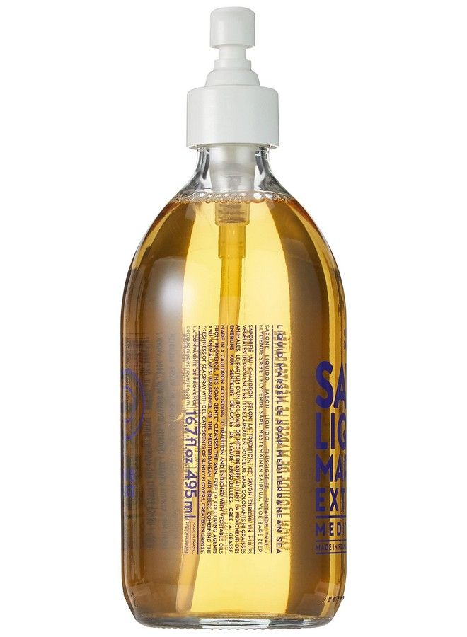 La Compagnie de Provence Compagnie De Provence Savon De Marseille Extra Pure Liquid Soap Mediterranean Sea 16.7 Fl Oz Glass Pump Bottle - Image 4