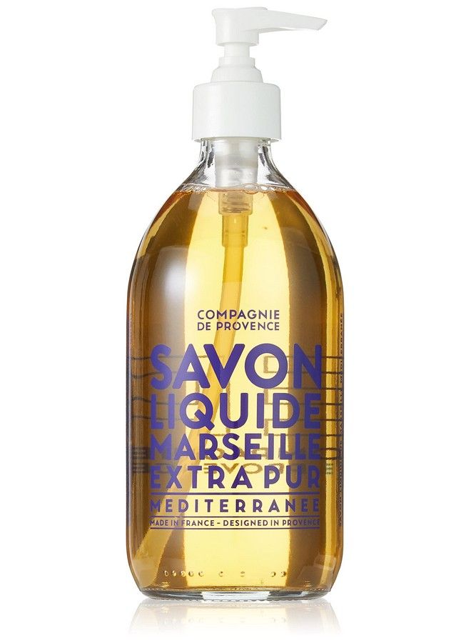 La Compagnie de Provence Compagnie De Provence Savon De Marseille Extra Pure Liquid Soap Mediterranean Sea 16.7 Fl Oz Glass Pump Bottle - Image 2