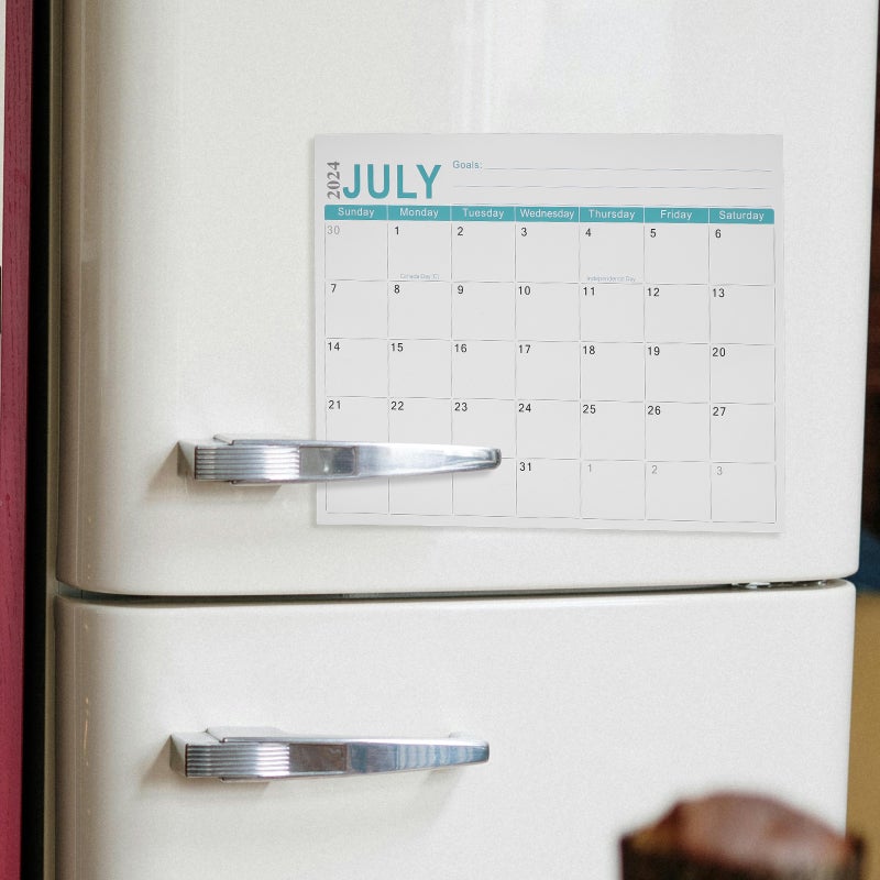2pcs Paper Calendar Magnetic Calendar Fridge Calendar Paper Calendar Magnetic Fridge Paper English Calendar - Image 4