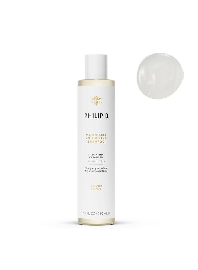 PHILIP B Weightless Volumizing Shampoo, 7.4 fl. oz. (220 ml) - Removes Oil and Product Build-Up, Adds Extra Body, Bounce and Shine - Image 1