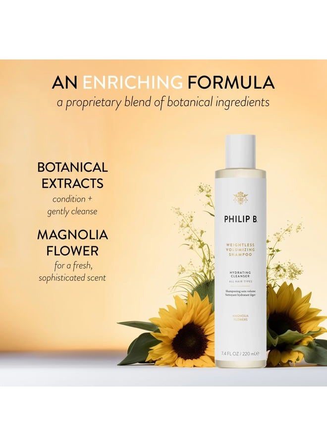 PHILIP B Weightless Volumizing Shampoo, 7.4 fl. oz. (220 ml) - Removes Oil and Product Build-Up, Adds Extra Body, Bounce and Shine - Image 3