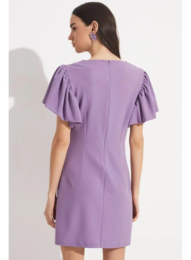 JUNE Flutter Sleeve Dress