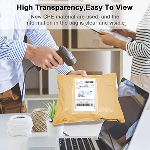 NefLaca 6" x 9" shipping label sleeves, 100Pcs Shipping Label Envelopes with Self-Adhesive Peel & Seal, Packing Slip Envelope Pouches for Invoices & Packaging - Image 4