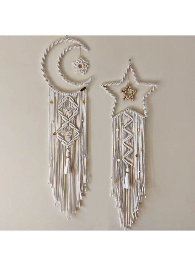 Antikiano Dreamcatcher Star Moon Lighted Boho Dream Catcher ramadan Dream Catchers
