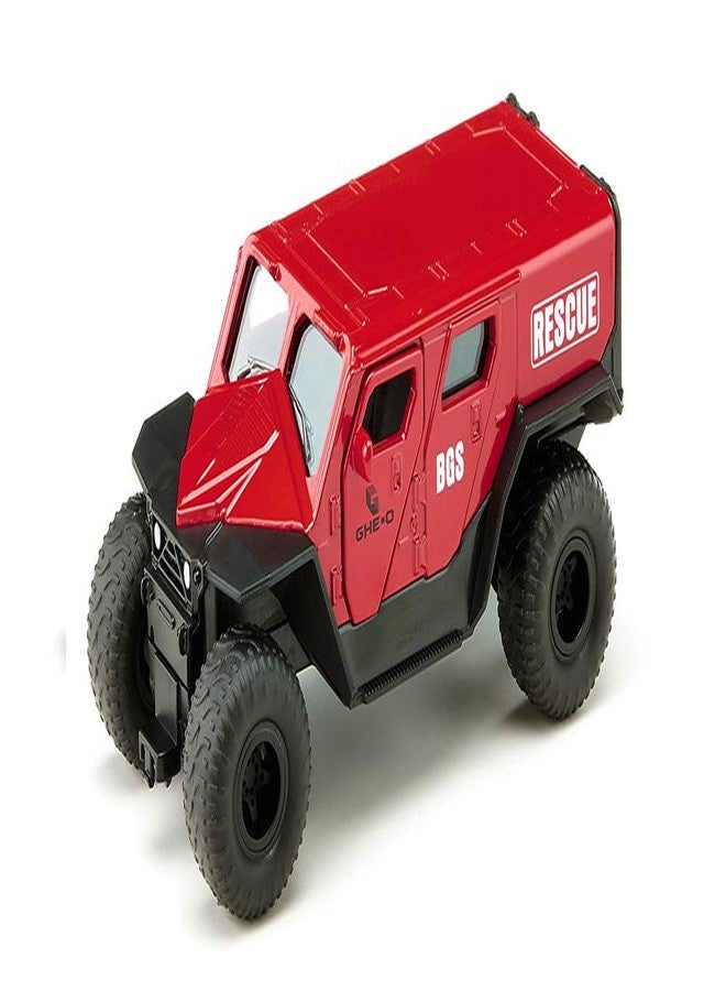 Siku 2307, GHE-O Rescue Vehicle, 1:50, Metal/Plastic, Red, Multi-Functional, Compatible Models at The Same Scale - Image 3