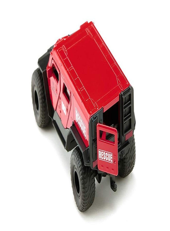 Siku 2307, GHE-O Rescue Vehicle, 1:50, Metal/Plastic, Red, Multi-Functional, Compatible Models at The Same Scale - Image 5