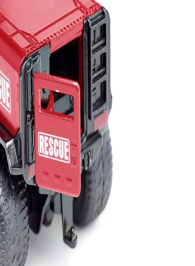 Siku 2307, GHE-O Rescue Vehicle, 1:50, Metal/Plastic, Red, Multi-Functional, Compatible Models at The Same Scale - Image 2