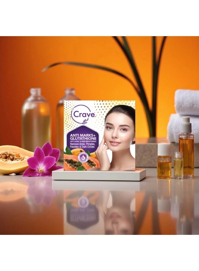 Crave Anti Marks + Glutathione Anti Aging & Skin Brightening Cream Remove Acne , Pimples , Freckles And Dark Circles- Pack of 2 - Image 2