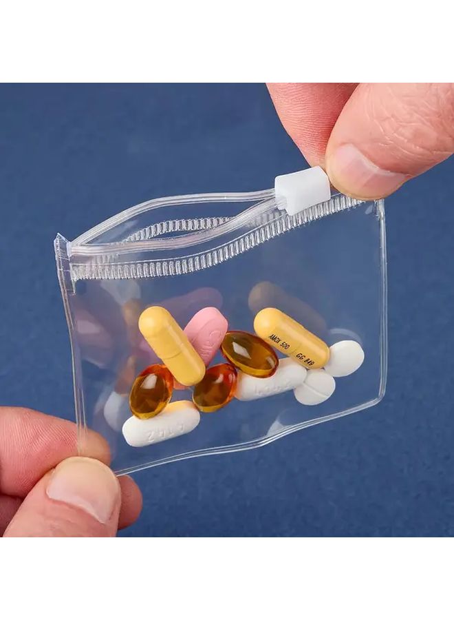 10pcs Clear Plastic Jewelry Storage Bags With Zipper Seal Heavy Duty - Image 1