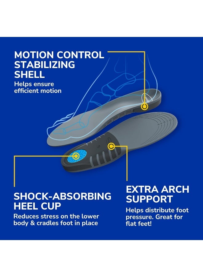 Dr. Scholl's Dr. Scholl's Stabilizing Support Insole Improves Posture, Alignment & Balance. Added Arch Support for Flat Feet & Overpronation (Men's 8-14), Trim to Fit Inserts  - Image 5
